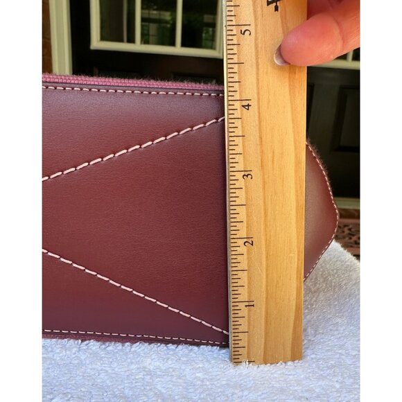 COACH Small Canvas And Smooth Leather Shoulder Tote Light Raspberry Multi Ck168 - Picture 15 of 16